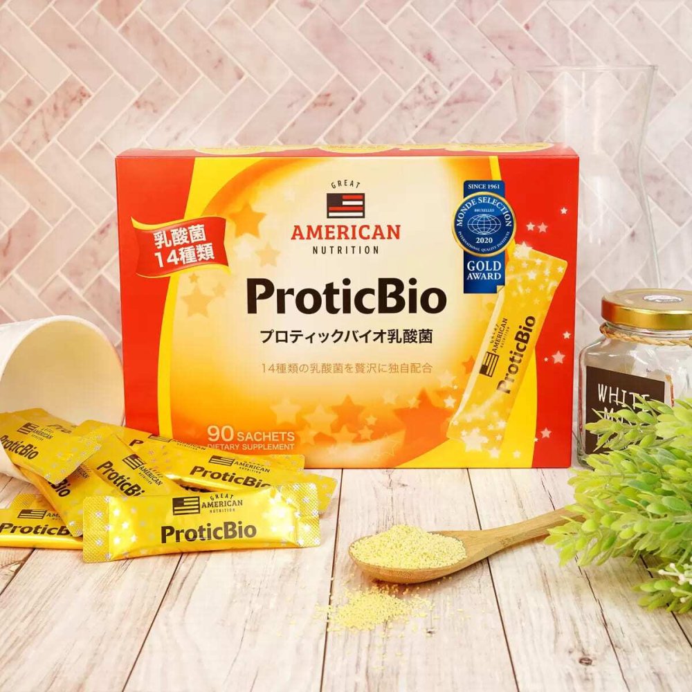 プロティックバイオ （PROTICBIO）乳酸菌　14種類の乳酸菌 　個包装　スティックタイプ　3g×90包　1日安量:1?3包 1歳以上　健康サポート　台湾　#12243　健康食品　家族　シェア プレゼント [賞味期限 2028.03.06]