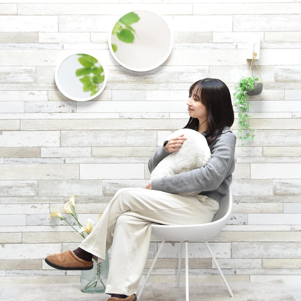 BF DECO 壁掛け丸ミラーSET W35/W28 BFMI0409 2点セット 直径35cm 直径28cm 2点セット ミラー 鏡 丸い 壁掛けミラー 玄関 円 直径38cm 直径28cm 飛散防止加工 ウォールミラー おしゃれ インテリア