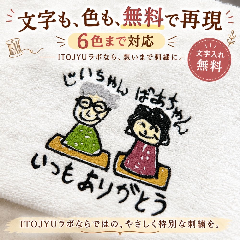 子どもの絵 お絵描き 刺繍 スウェット オーダーメイド 名入れ 似顔絵 手書き 孫 祖父母 母の日 父の日 敬老の日 誕生日 ギフト プレゼント 記念品 6色まで無料対応 ラッピング無料【送料無料】