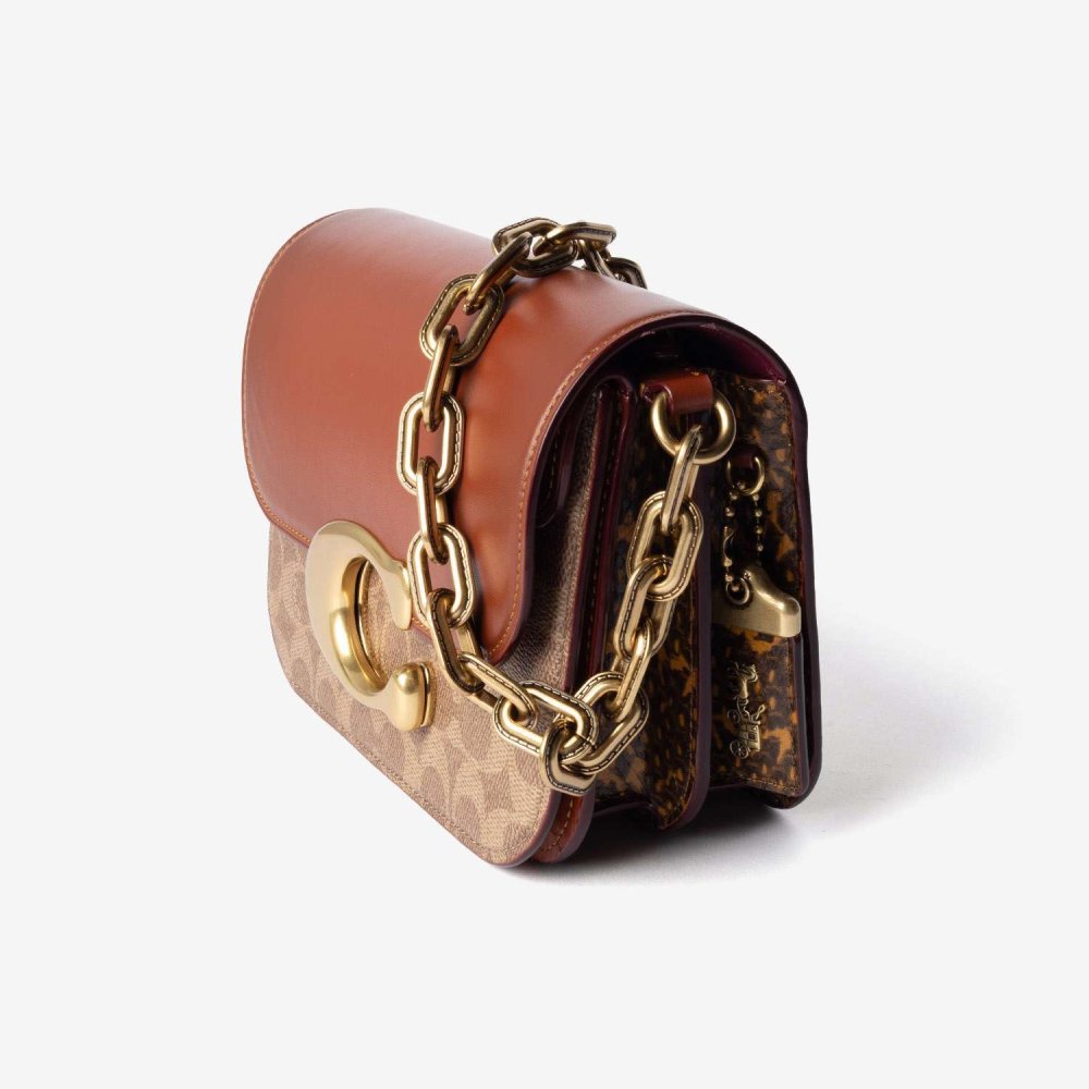 コーチ COACH IDOL BAG アイドル バッグ シグネチャー キャンバス スネークスキン ディテール CM551 ショルダーバッグ ハンドバッグ レディース バッグ