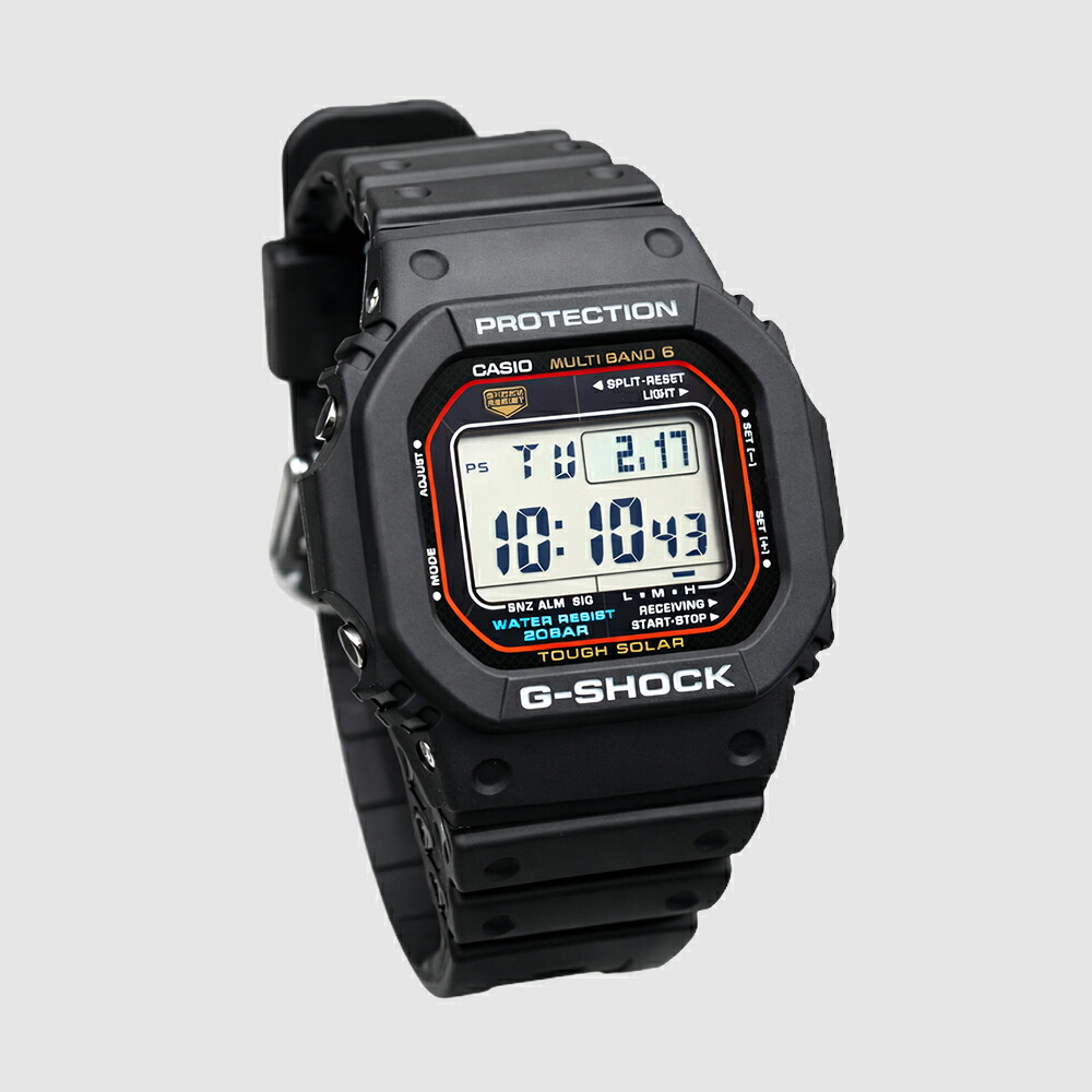 【レビューで延長保証 11年】カシオ CASIO G-SHOCK G-ショック 電波ソーラー  GW-M5610U-1 DIGITAL 5600 SERIES ブラック メンズ デジタル 腕時計 ギフト プレゼント【海外正規品】送料無料