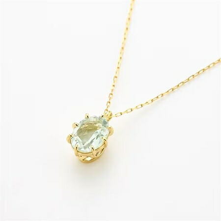 【無料ラッピング】  ヨンドシー 4℃ EAU DOUCE４℃ Summer Collection K18イエローゴールド ネックレス クォーツ グリーンアメシスト  ブランド 正規品 新品 ギフト プレゼント 人気 おすすめ 誕生日 記念日 クリスマス 送料無料