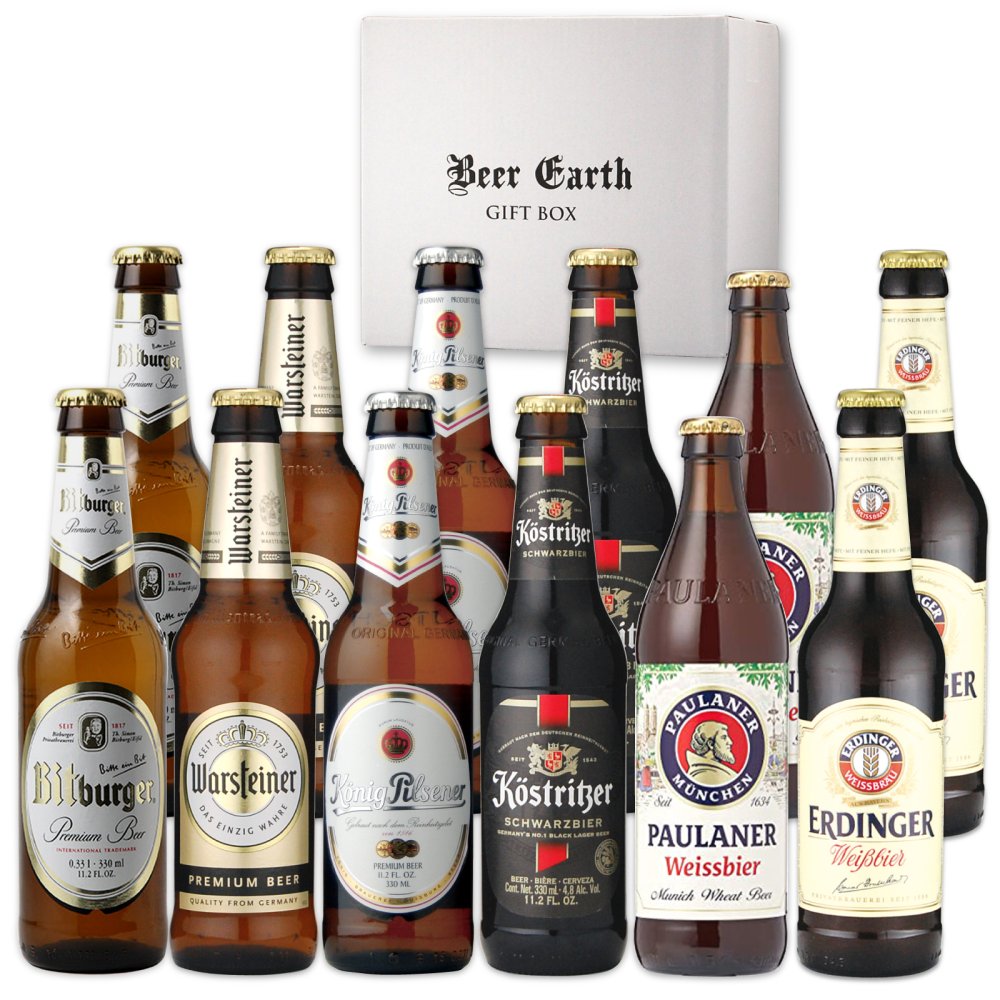 ドイツビール 飲み比べ 12本 ギフトセット ビールギフト 誕生日プレゼント 出産内祝 感謝 BEER EARTH GIFT BOX 送料無料  ギフトシール 熨斗 名入れ 無料対応