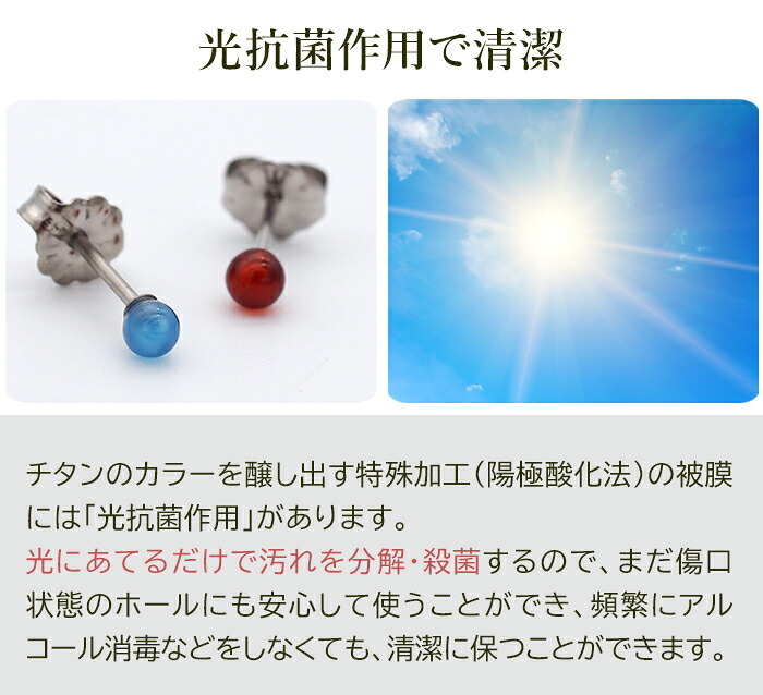 セカンドピアス チタン つけっぱなし 純チタン 丸玉 3mm アゲート メノウ 天然石 全品1個ずつバラ売り 医療用 おすすめ かわいい シンプル 小さめ ミニ 極小 人気 メンズ レディース プレゼント