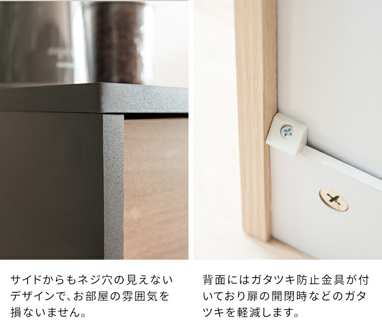 ゴミ箱 ダストボックス デザイン プッシュ式 キャスター 木製 キッチンペール ごみ箱 おしゃれ スリム ペダル キッチン カウンター 省スペース 扉付き ウッド ブラウン ナチュラル に見えない 隠し