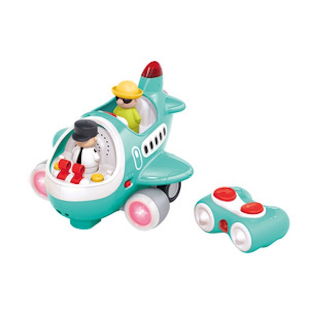 誕生日プレゼント Hola Toys オラトイズ 音がいっぱい 操縦できる ひこうき 飛行機 おもちゃ 乗り物 のりもの リモコン サイレン 搭乗音 音が鳴る 音楽 自動走行 自分で走る ごっこ遊び パイロット 人形付き 知育玩具 1歳半 18カ月 2歳 3歳 男の子 女の子 お祝い ギフト