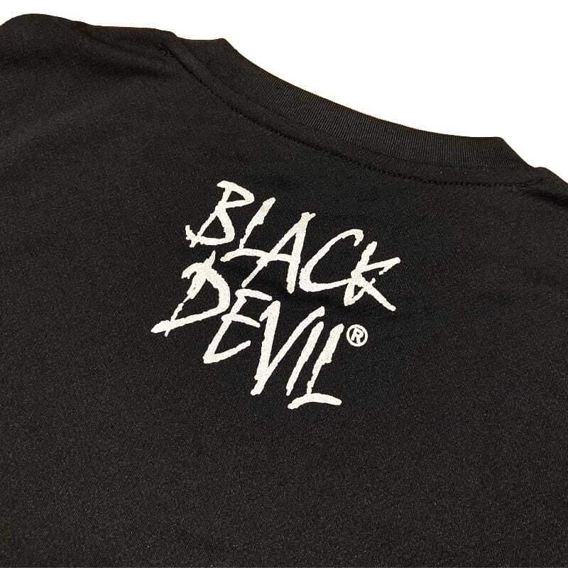 Tシャツ ブラックデビル 半袖 Mサイズ メンズ レディース 服 男女兼用 BLACK DEVIL ロゴ プリント 悪魔 キャラクター かっこいい たばこ ブランド タバコ 銘柄 おしゃれ 黒 ギフト プレゼント