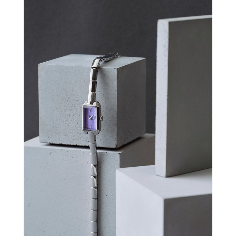 【選べるノベルティー付き】マトウ MATOW 腕時計 レディース Tsuki Collection 清月 せいげつ ミニスクエア シルバー パープル MW005008【2026 新作】