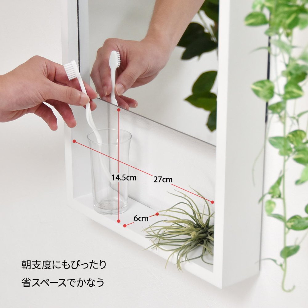 BF DECO Wall Mirror BFMI0251 壁掛け 収納付き ミラー ウオールミラー 鏡 姿見
