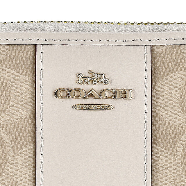 レディース ギフトセット コーチ 長財布 レディース ブランド COACH CCQ07-IMXDM-1 ライトベージュ ホワイト