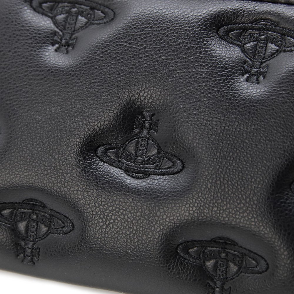 ヴィヴィアンウエストウッド カードケース カードホルダー レディース メンズ 男女兼用 パスケース Vivienne Westwood ヴィヴィアン マルチオーブ型押し ブラック VW4300 (54020012W-S002K-N201) 【2026年秋冬モデル】 【ラッピング無料 誕生日 お祝い プレゼント ギフト 贈り物】