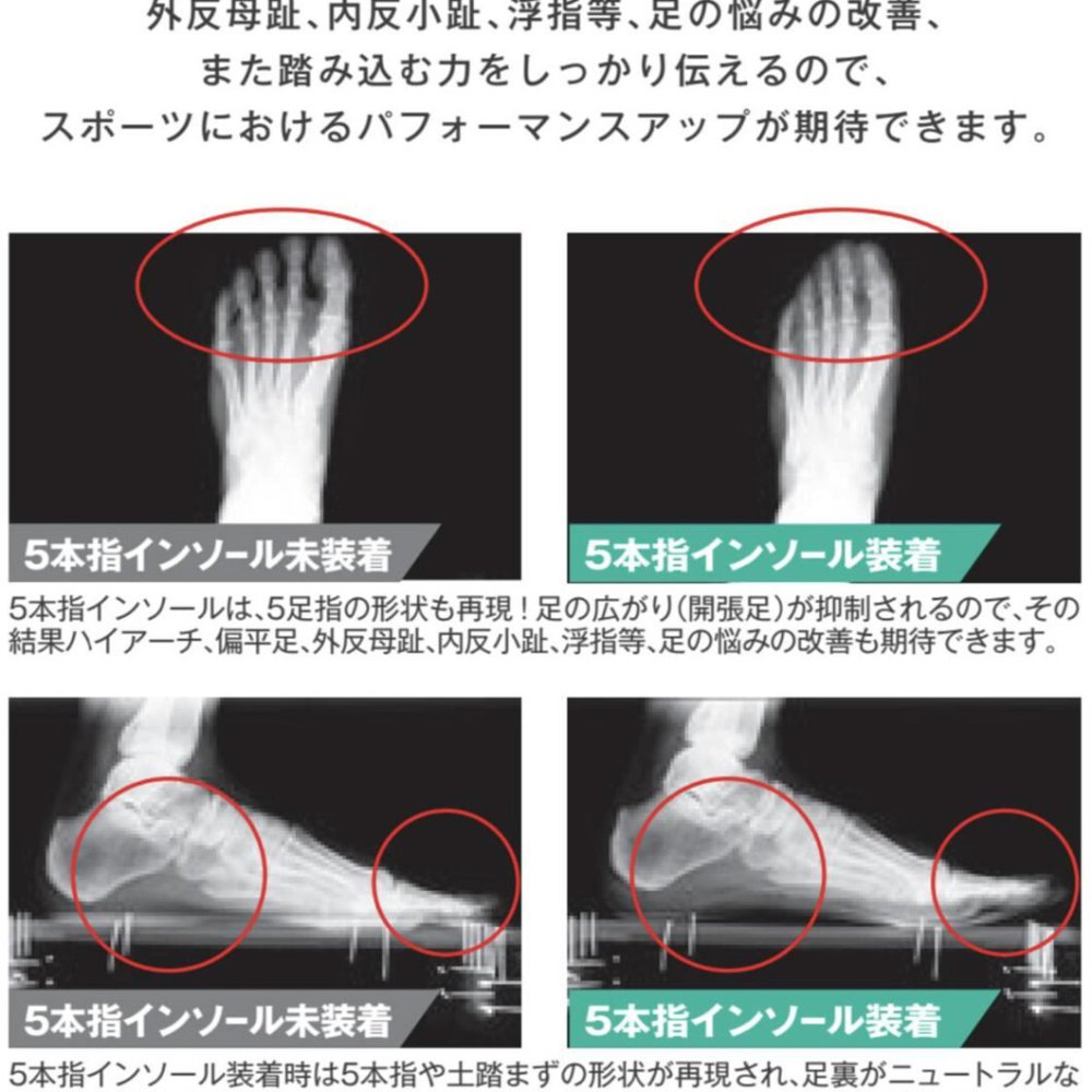 【日本製】reve 5本指インソール【フリージャンル】シューズと足を完全にフィットする湯煎ダブルフィット成形施行インソール 特許取得 抗菌加工 女性用ヒールからゴルフ用シューズまで ウォーキング ランニング スポーツ