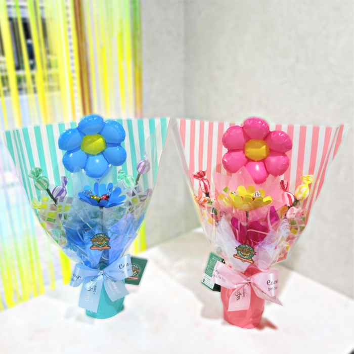 「誕生日」「推し活」「発表会」「卒園・卒業」「入園・入学」「お菓子」「花束」「キャンディーブーケ」　季節を超えたお世話いらずのお菓子のブーケ♡　《お菓子の賞味期限は1ヶ月以上の物をご用意しております》『ミニガーデン』