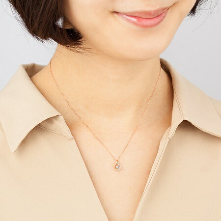 【無料ラッピング】  カナルヨンドシー Canal 4℃ ネックレス K10 ピンクゴールド ネックレス キュービックジルコニア レディース ブランド 正規品 新品 ギフト プレゼント 人気 おすすめ 誕生日 記念日 クリスマス 送料無料