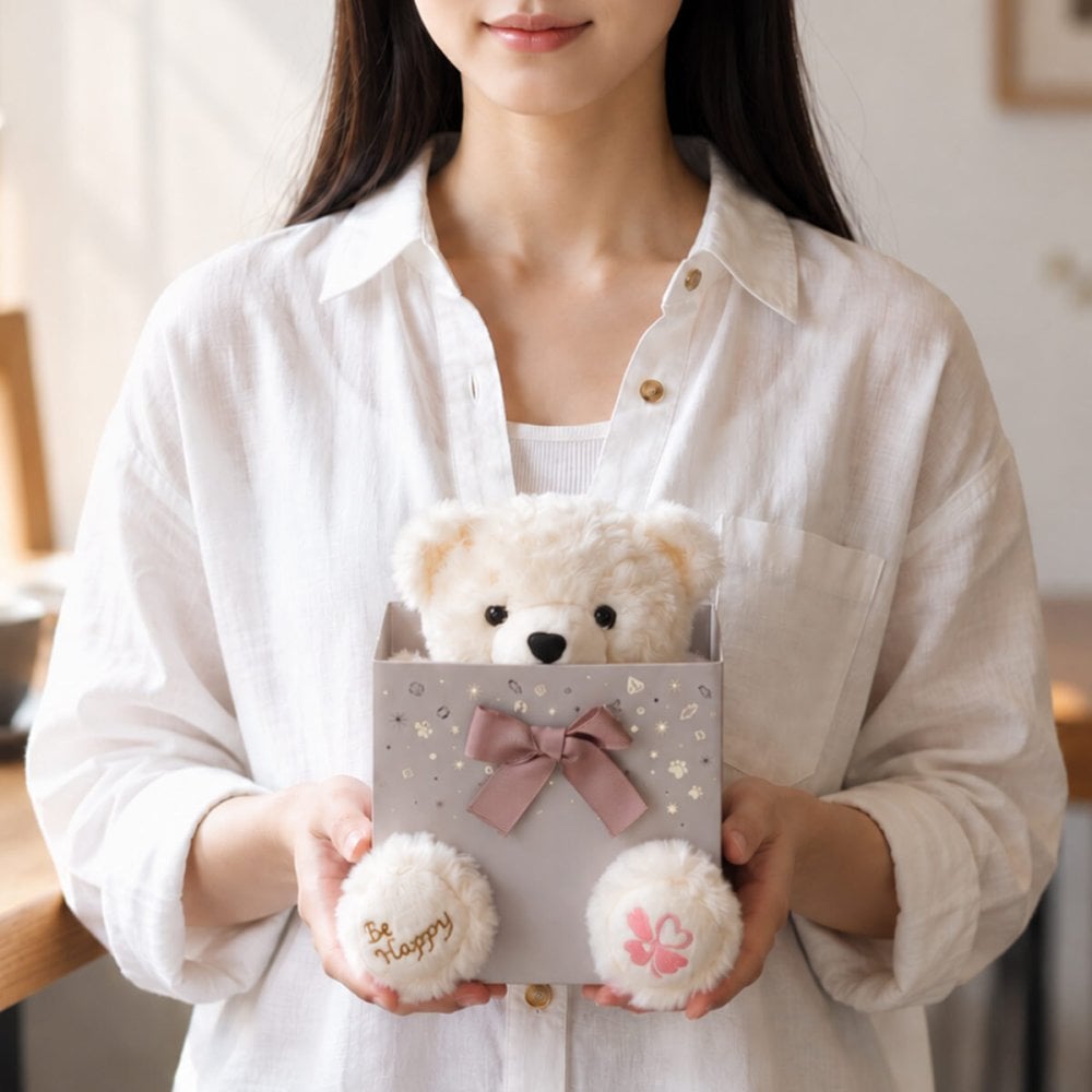 ネックレス レディース ハッピーテディベア ステンレス 彼女 女性 誕生日プレゼント 記念日