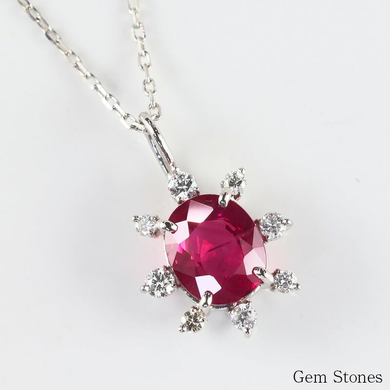 上質 ルビー 1.121ct ダイヤモンド 0.11ct ネックレス ペンダント プラチナ Pt900 850 ルビーネックレス 一粒 レディース シンプル 可愛い 赤 レッド  Drops
