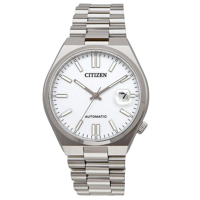 CITIZEN 腕時計 シチズン 時計 ウォッチ シチズン コレクション TSUYOSA Collection ツヨサ コレクション 自動巻き メカニカル ホワイト メンズ NJ0150-81A [並行輸入品]