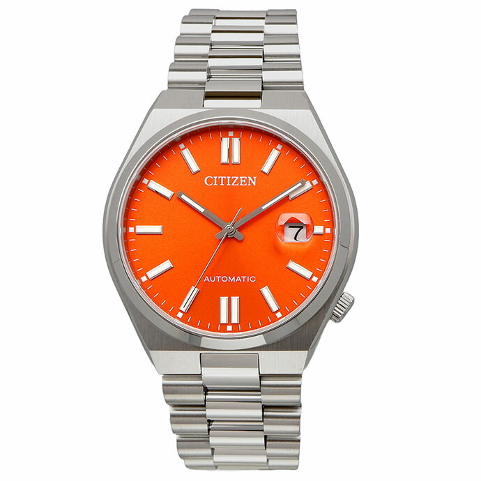 CITIZEN 腕時計 シチズン 時計 ウォッチ シチズン コレクション TSUYOSA Collection ツヨサ コレクション 自動巻き メカニカル オレンジ メンズ NJ0151-88Z [並行輸入品]