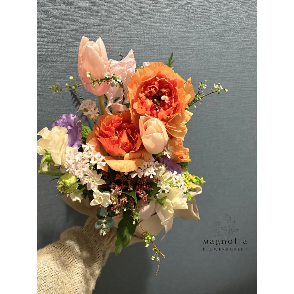 Season Flower Arrangement【M】フラワーアレンジメント ギフト プレゼント 誕生日 記念日  母の日 父の日