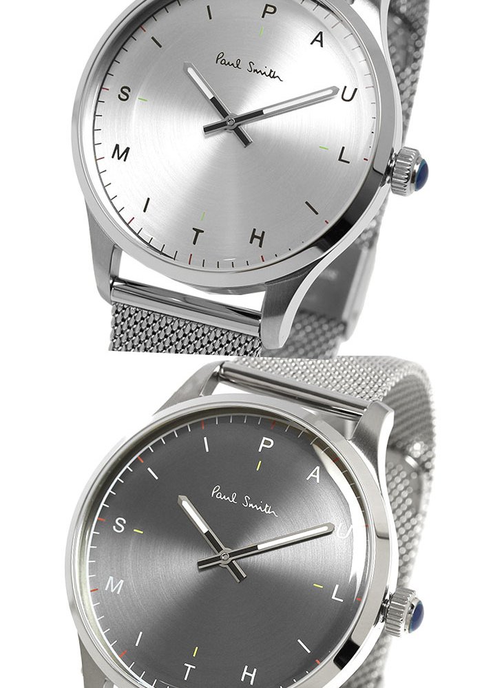 ポールスミス Paul Smith 腕時計 メンズ 41mm ステンレス クラシック ブランド 人気 ウォッチ ギフト プレゼント テンポ TEMPO グリーン グレー シルバー