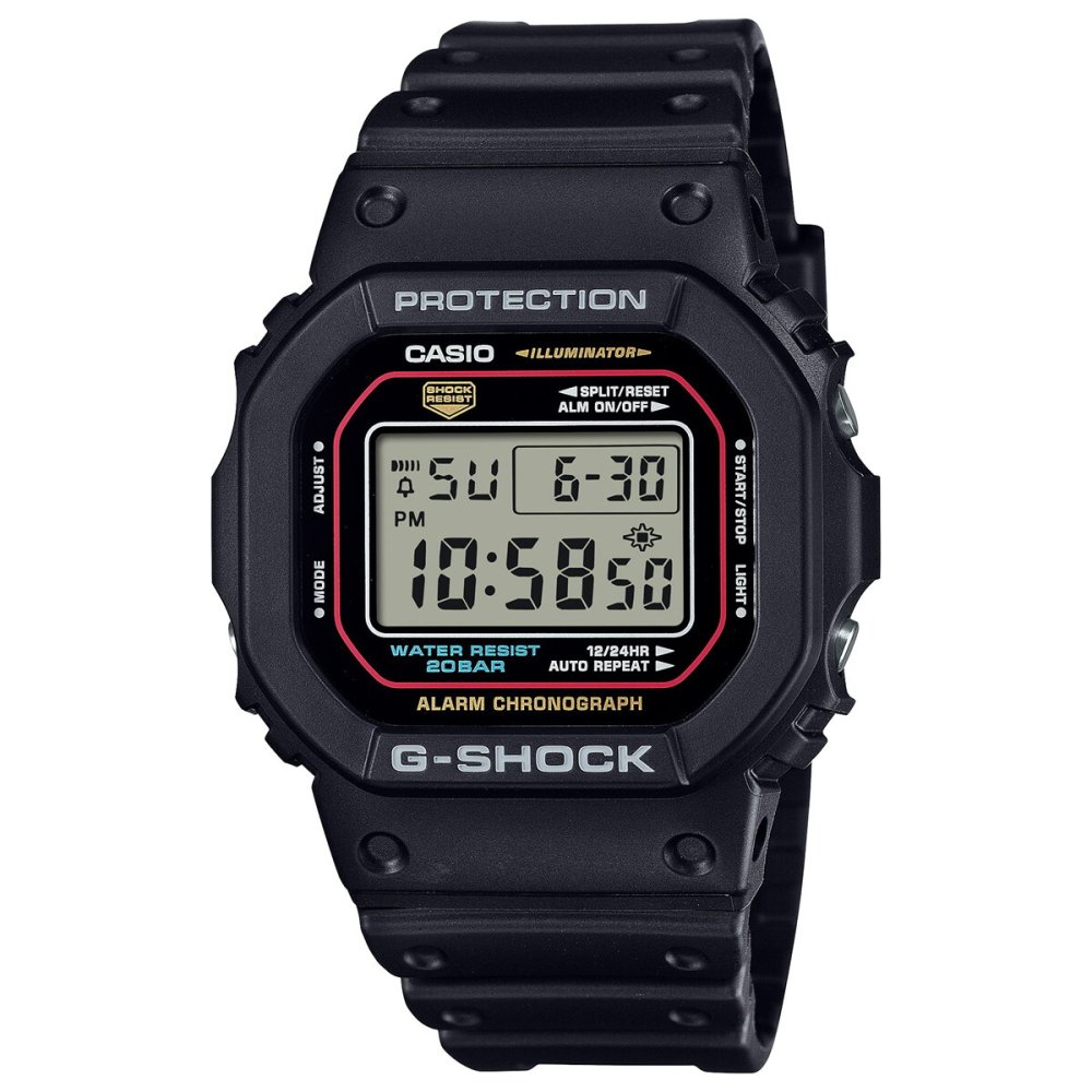G-SHOCK デジタル カシオ Gショック CASIO 腕時計 メンズ DW-5600RL-1JF 初代G-SHOCK ブランドカラーモデル オールブラック