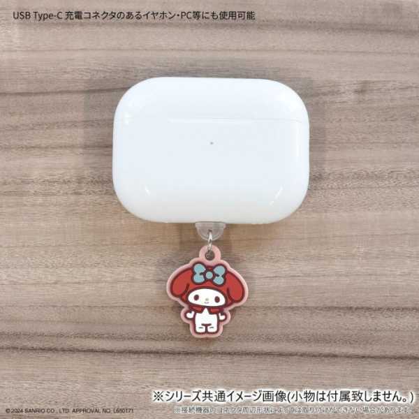 サンリオ USB Type-C コネクタカバー マイメロディ キャラクター スマホ アクセサリー 防塵 キャップ 充電ポート 保護 ストラップ 差し込み式 かわいい おしゃれ サンリオ正規ライセンス品