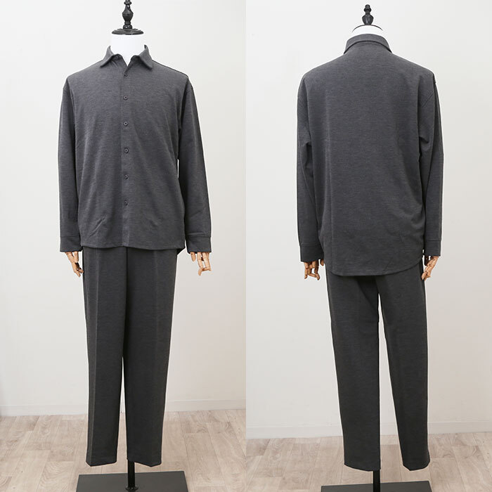 URBAN SQUARE セットアップ 6530 通販 アーバンスクエア スーツ シャツジャケット シャツ カジュアルセットアップ カジュアルスーツ メンズ 春秋 通勤 シンプル 洗える ビジネスカジュアル きれいめ 仕事着 男性 紳士 オフィスカジュアル