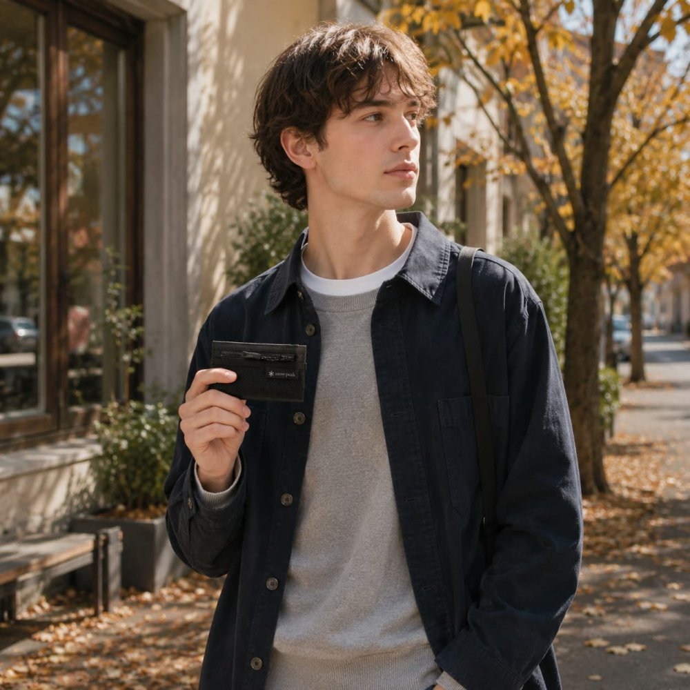 snowpeak Everyday Use Smart Wallet 折り財布 財布 さいふ サイフ ウォレット コンパクト 軽量 レディース メンズ ギフト プレゼント ブラック bb26su010