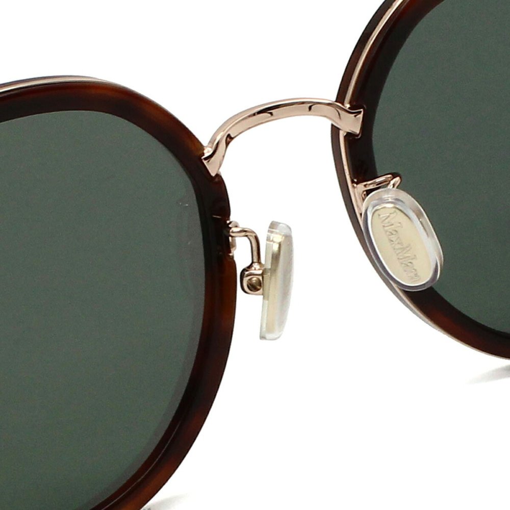 マックスマーラ Max Mara サングラス ノーズパッド UVカット アイウェア ラウンド ボストン MM0148-K/S 52A 57 メンズ レディース ユニセックス ハバナ+グレー 海外正規品