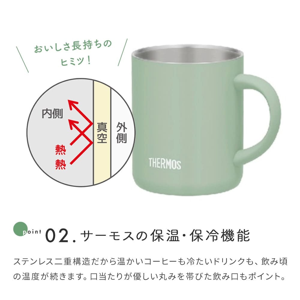 オリジナル ロゴ ロゴ入れ 名入れ サーモス マグカップ コップ THERMOS 真空断熱 マグカップ 蓋つき 記念品 ノベルティ 開業祝い 開店祝い 熨斗対応 350ml JDG-352 くすみカラー ブラック おしゃれ 1個から ふたつき コップ カップ 周年記念 開業祝い 開店祝い 記念品 学校記念 イベント グッズ プレゼント ギフト