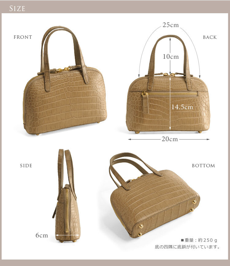 クロコダイル ミニバッグ 財布 2WAY 仕様 マット加工 センター取り レディース ショルダーバッグ 小さめ 軽量 クロコダイル財布 鰐革鞄 本革 本皮 ワニ革 母 女性 ギフト プレゼント 4FA (06000640r)