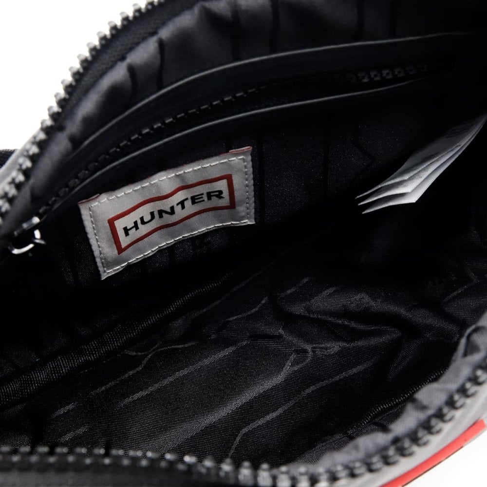 HUNTER ハンター Claymorie Nylon Sling クレイモリー ナイロン スリングバッグ ショルダーバッグ クロスボディバッグ メンズ レディース ユニセックス 黒 ブラック 斜め掛け 耐水 HXRU0049252HB