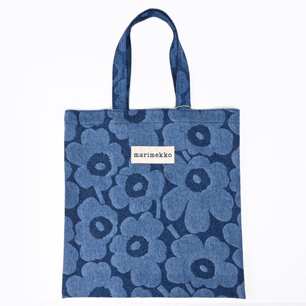 マリメッコ marimekko トートバッグ Vankka ヴァンカ デニム ウニッコ インディゴ ファブリックバッグ メンズ レディース 95861 095861 550 北欧雑貨 北欧デザイン 送別会 誕生日 お中元 結婚祝い 結婚式 高級 父の日 母の日【スペシャルラッピング660円(別売り)】 ホワイトデー ネコポス