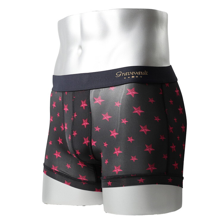 グレイブボールト：STAR STUDS ボクサーパンツ (ブラック)[ボクサーパンツ/ 男性下着/ メンズインナー/人気ブランド/おすすめギフト/誕生日プレゼント/メンズファッション]
