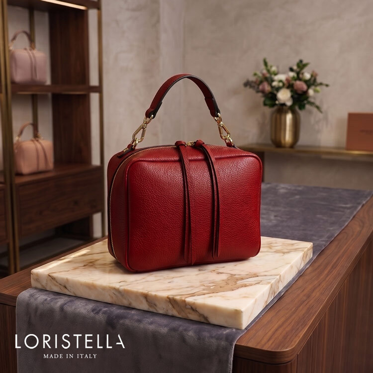 バッグ 本革 レディース ハンドバッグ 小さめ 軽量 きれいめ ミニバッグ ブランド LORISTELLA ロリステッラ イタリア 2way ショルダー 斜めがけ ポシェット レザー ショルダーバッグ 肩掛け レザー 牛革 ギフト プレゼント 卒業式 入学式 4FB (07000405r)
