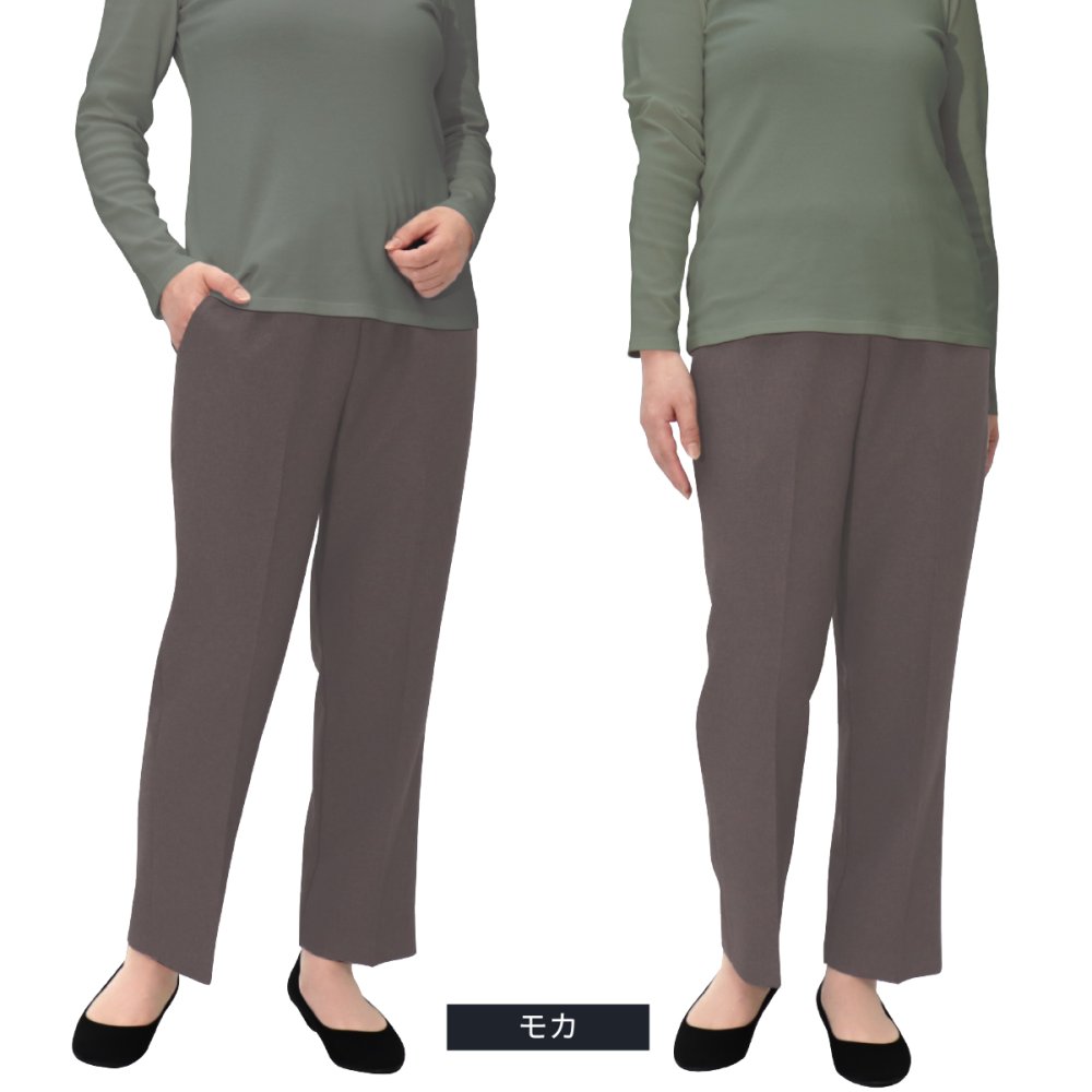 【送料無料】シニアファッション 日本製 婦人服 パンツ 70代 80代 高齢者 柔らかゴム ズボン 春 秋 おばあちゃん 総ゴム 女性 母 シニア 敬老の日 らくらくパンツ 股下60cm【9621】