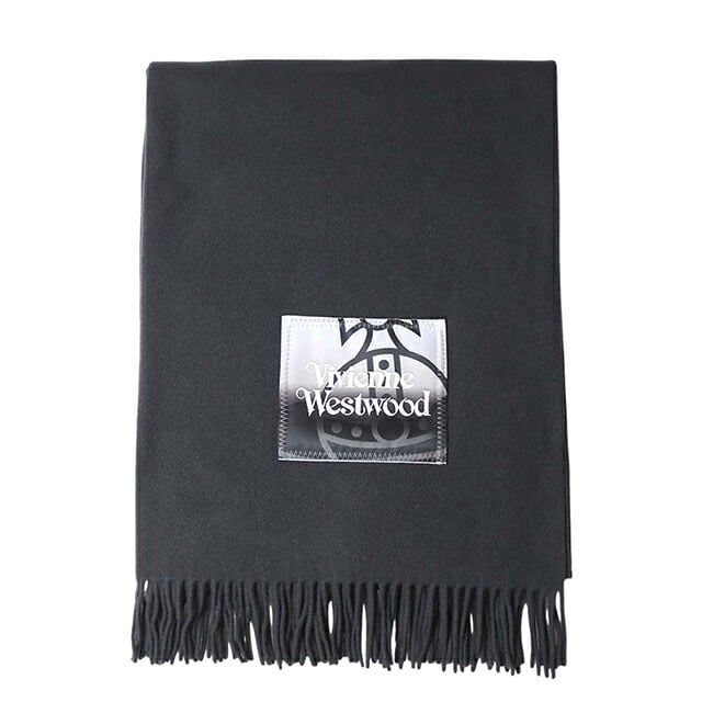 ヴィヴィアンウエストウッド VIVIENNE WESTWOOD NURIA STOLE マフラー 8103013J-W010X-P401-GRAY ユニセックスグレー マフラー