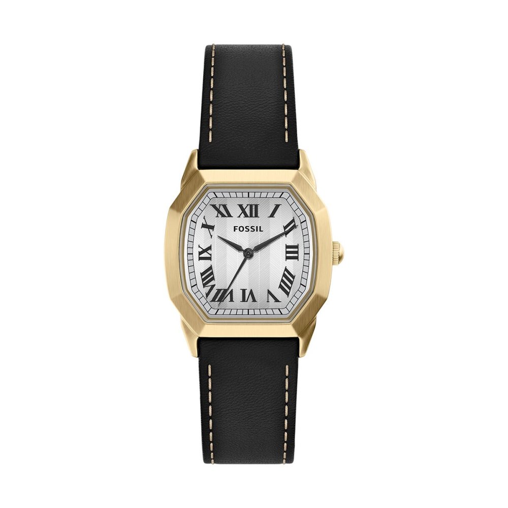 フォッシル FOSSIL 腕時計 メンズ HARLOW アナログ ブラックレザーウォッチ FS6215【2026 新作】