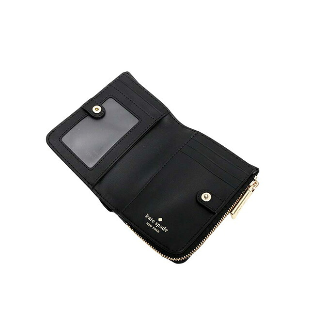 ケイトスペード KATE SPADE 二つ折り財布 二折財布スモール Lジップウォレット KN767-001 レディースブラック