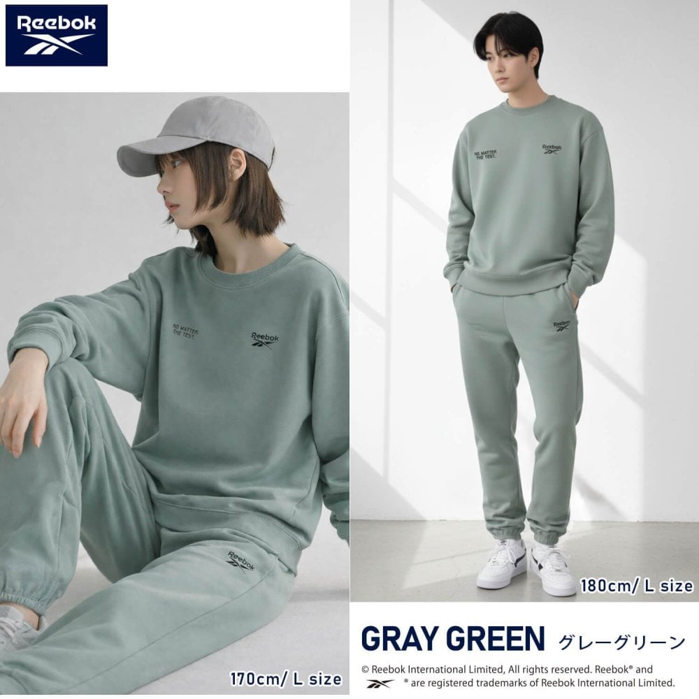 Reebok リーボック スウェット 上下 セット セットアップ メンズ レディース 裏起毛 あったか 保温 ゆったり 秋冬 スポーツウェア 部屋着 ルームウェア ストリート カジュアル ワンポイントロゴ 韓国風 黒 白 ブランド スポーティ 2026fw karlas別注