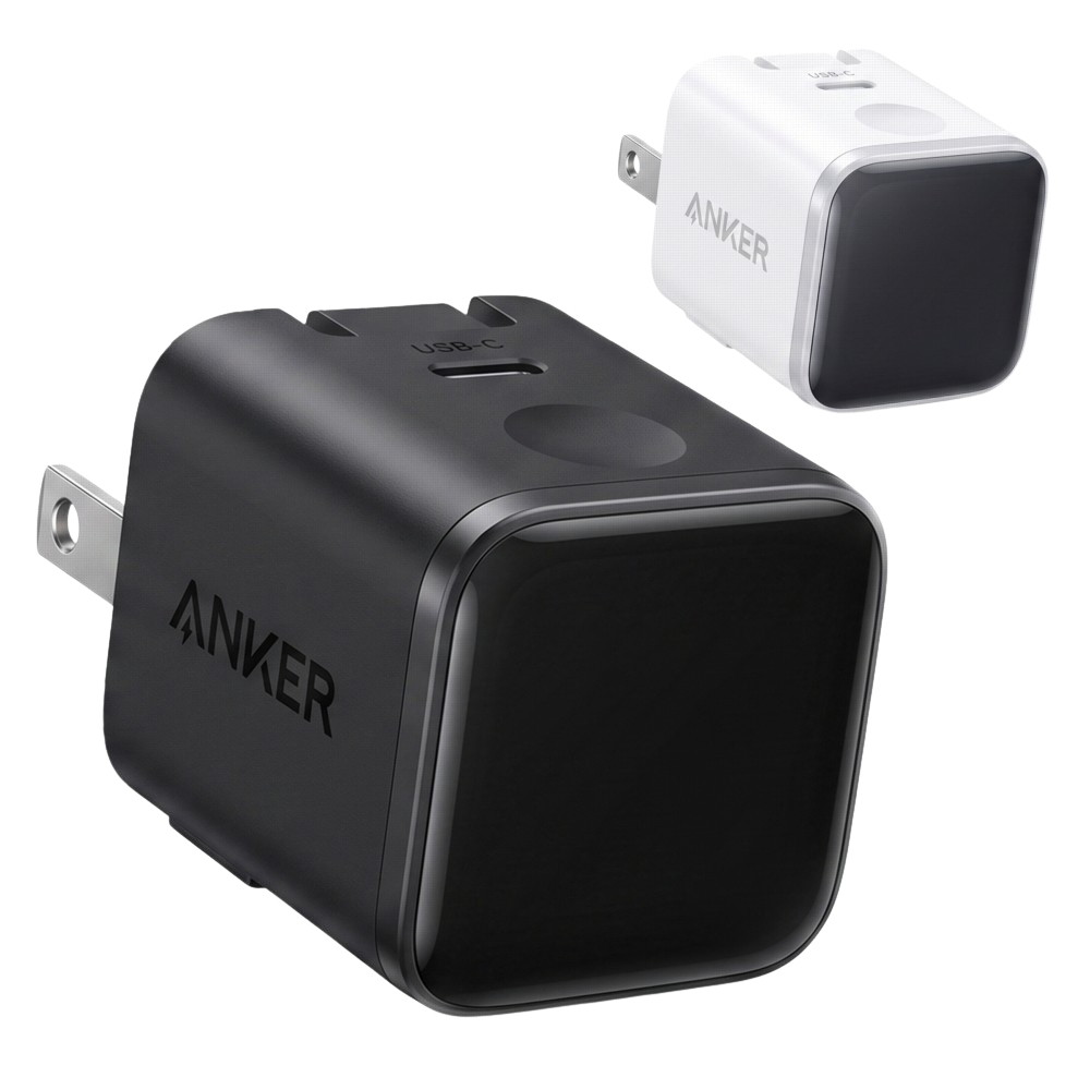 Anker Nano Charger 45W Display A121D USB-C 急速充電器 ディスプレイ搭載 GaN スイングプラグ ブラック ホワイト ギフト プラグ