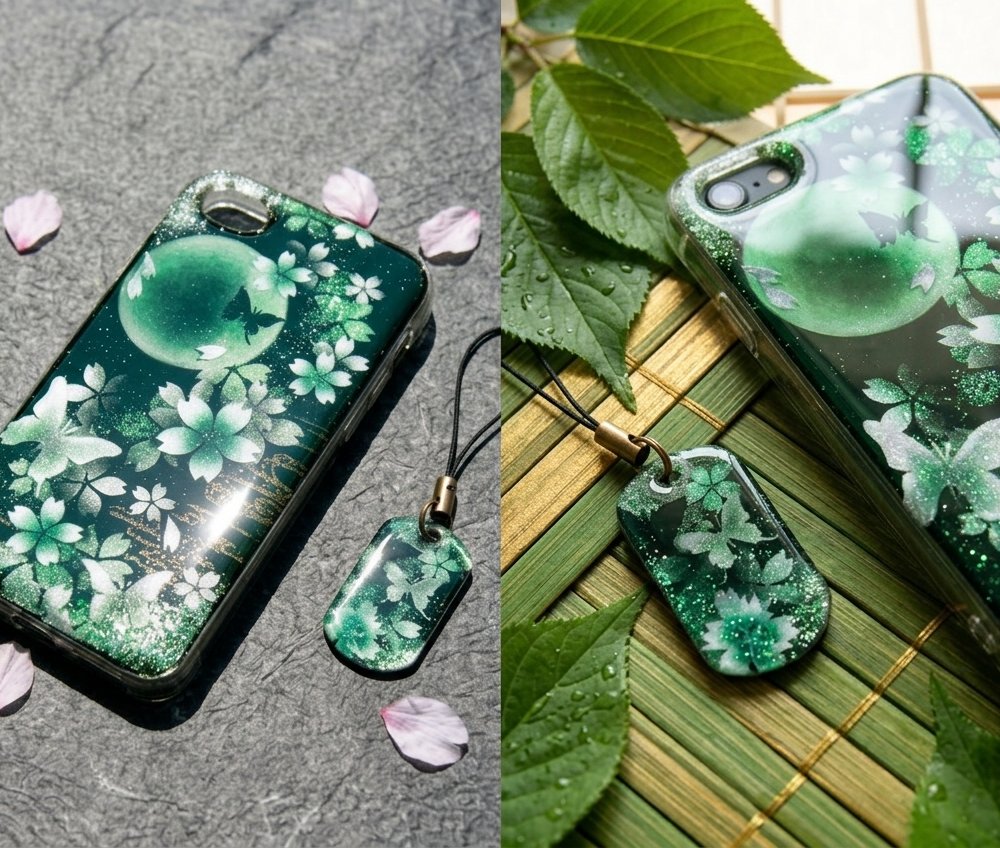 【全機種対応】スマホケース『伊』名入れ 送料無料 和柄 和風 桜 職人 伝統工芸 ハンドメイド ハードケース 手帳型 iPhone 17 Xperia AQUOS Android 各機種対応