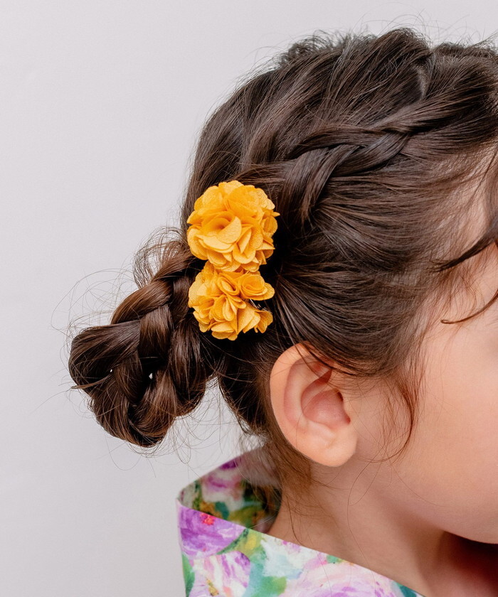 ヘアクリップ お花 2個セット 通販 日本製 Rora キャサリン 髪留め 髪飾り 子供 女の子 キッズ フラワー お団子 かわいい おしゃれ 可愛い 浴衣 夏祭り 甚平 ヘアアクセサリー フォーマル 結婚式 発表会 入学式 卒園式 キッズファッション