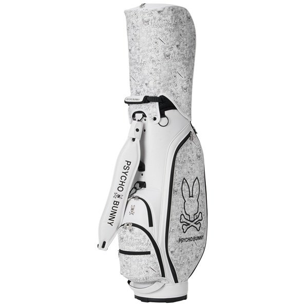サイコバニー ゴルフ キャディバッグ カートキャディバッグ MONOTONE EDITION Psycho Bunny PBMG6BC3 お誕生日祝い お祝い 記念品 お父さん 父の日 彼氏 男性 30代 40代 50代 60代 母の日 お母さん 還暦祝い 敬老の日 彼女 人気プレゼント プレゼント