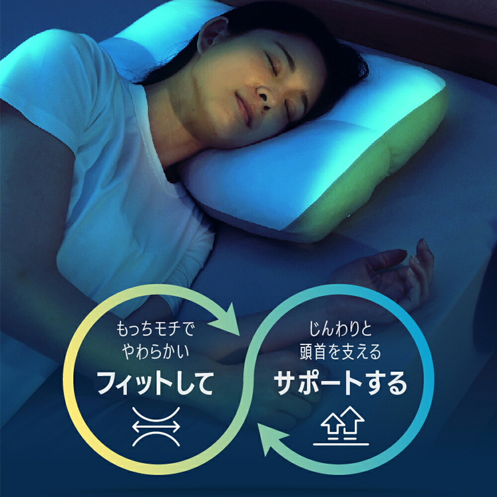 OFFする枕（布団に入った瞬間OFF！すぐに寝つきたい、をかなえる枕）柔らかい 洗える 頸椎 低反発ウレタン ポリエステルわた ポリエチレンフレイク 放熱 リバーシブル 仰向け 横向き もちもち 誕生日 プレゼント ギフト 男性 女性 大人 まくら ピロー オフする枕 寝具