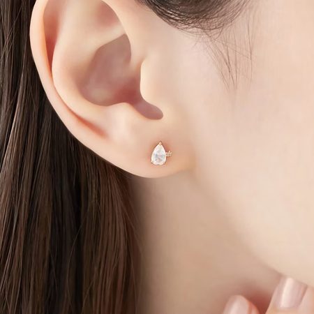 【無料ラッピング】 ヨンドシー 4℃ ピアスK18ピンクゴールドSAKURA Collection 桜 ローズクォーツ/ダイヤモンド レディース ブランド 正規品 新品 ギフト プレゼント 人気 おすすめ 誕生日 記念日 クリスマス 送料無料