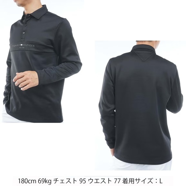 トミーヒルフィガー ゴルフ メンズ スムース裏起毛 長袖台衿付きシャツ TOMMY HILFIGER THMA683 2026年秋冬モデル お誕生日祝い お祝い 記念品 お父さん 父の日 彼氏 男性 30代 40代 50代 60代  還暦祝い 敬老の日 人気プレゼント プレゼント