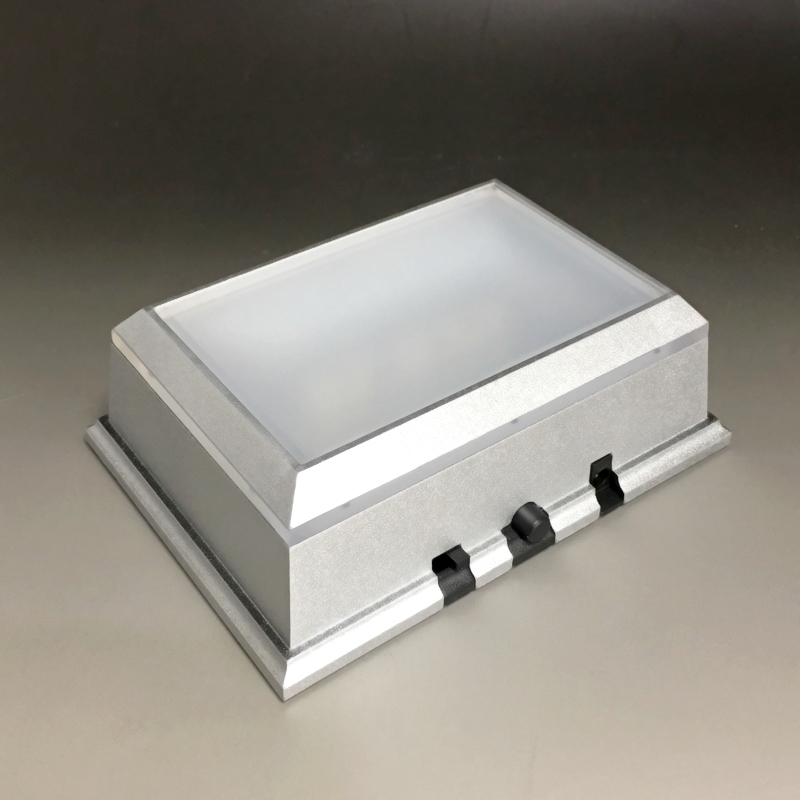 【在庫限り】 ディスプレイ ライト スタンド LED 台座 NKLS-46SL クリスタル ガラス フィギュア