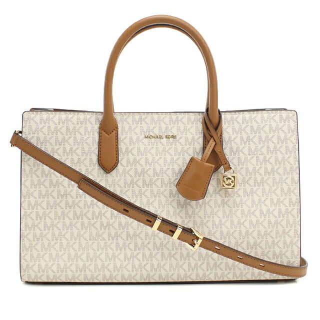マイケルコース トートバッグ レディース ブランド MICHAEL KORS SCARLETT 2WAY 30F4GETS2B VANILLA-ACRN