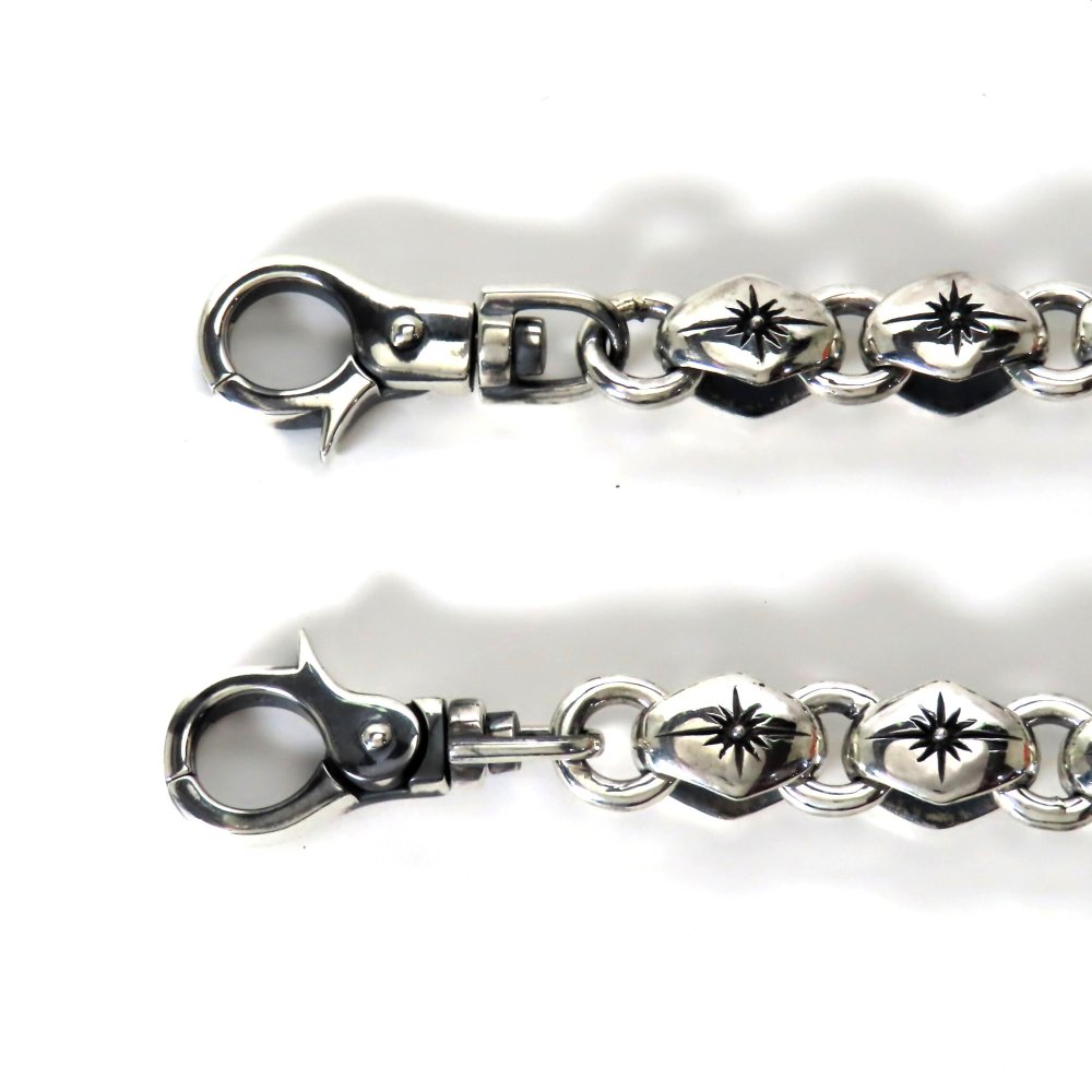 太陽ウォレットチェーン シルバー925 【刻印無料】 太陽 サン ウォレットチェーン シルバーアクセサリー メンズ 手作り ハンドメイド 彫金 財布 ウォレット ジュエリーボックス 箱 男性 彼氏 クリスマス 贈り物 誕生日 父の日 プレゼント Grand Galleria グランドガレリア